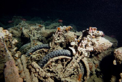 Motorcycles on the Thistlegorm. by Dray Van Beeck 